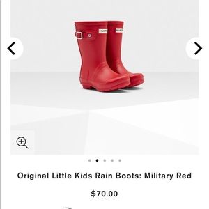 Hunter raining boots